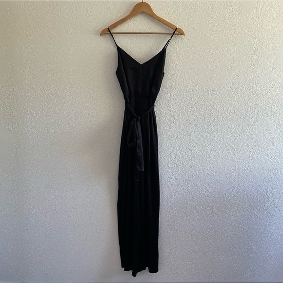 Satin Cami Wide Leg Jumpsuit - Picture 2 of 7